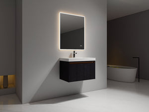 Blossom Voyage 30" Charcoal LED Illuminated Vanity Only
