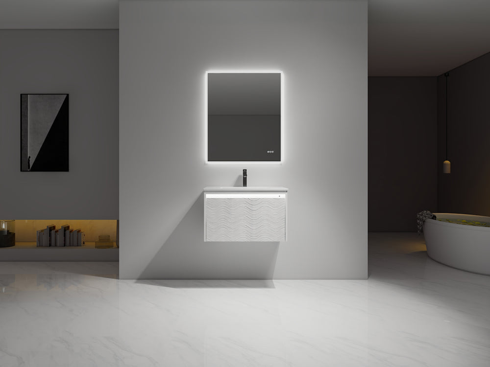 Blossom Voyage 30" Glossy White LED Illuminated Vanity Only