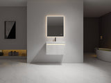 Blossom Voyage 30" Glossy White LED Illuminated Vanity Only