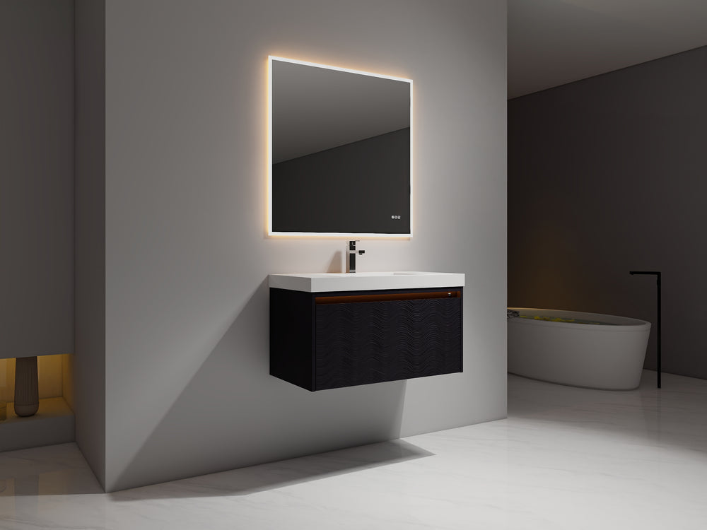 Blossom Voyage 36" Charcoal LED Illuminated Vanity Only