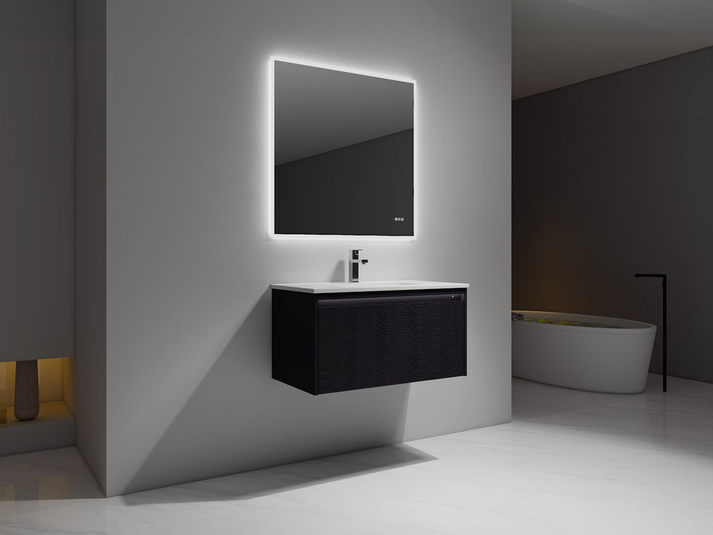 Blossom Voyage 36" Charcoal LED Illuminated Vanity Only