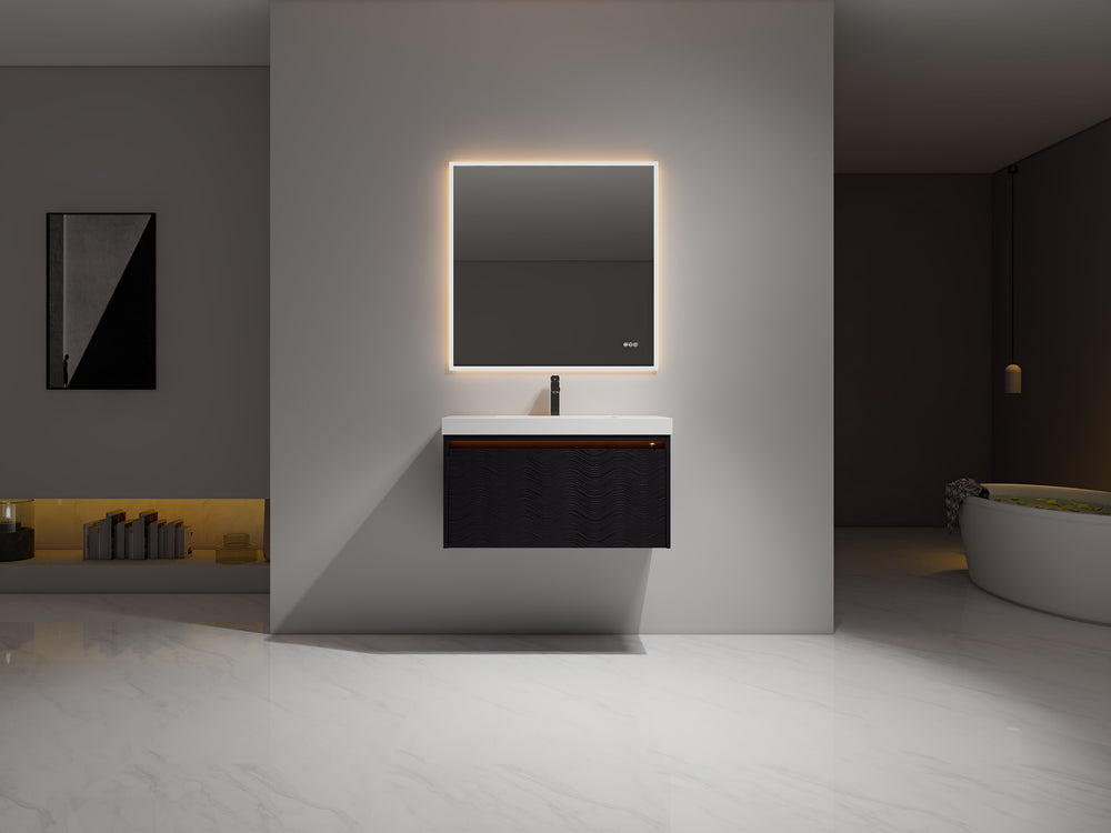 Blossom Voyage 36" Charcoal LED Illuminated Vanity Only