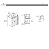 Blossom Zurich 24" Glossy White Vanity