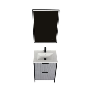 Blossom Zurich 24" Metal Grey Vanity
