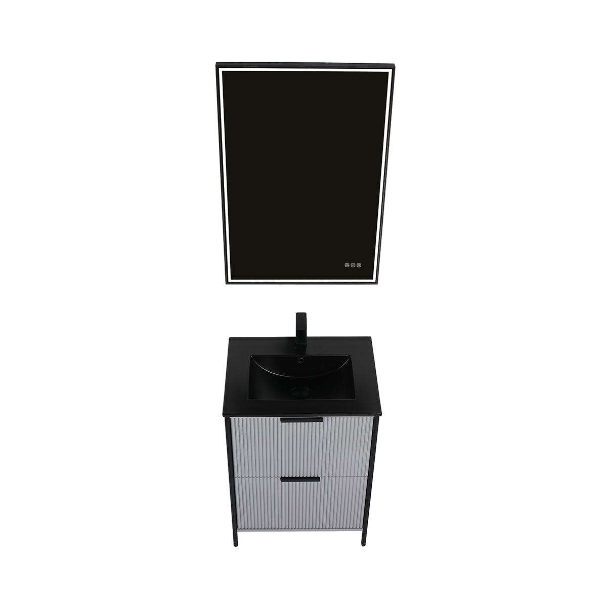 Blossom Zurich 24" Metal Grey Vanity