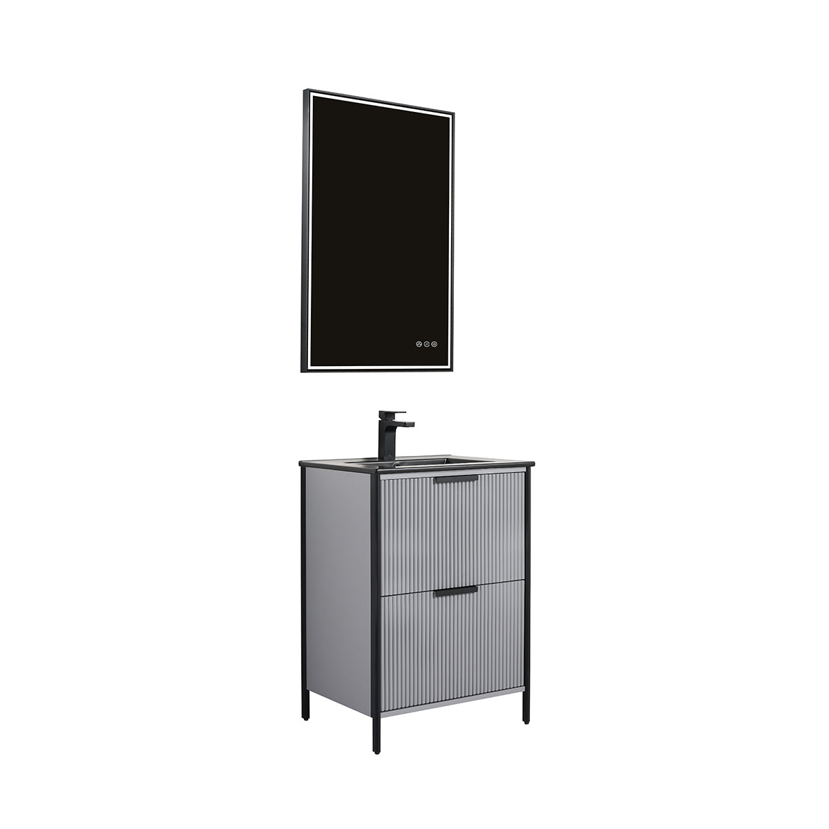Blossom Zurich 24" Metal Grey Vanity