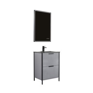 Blossom Zurich 24" Metal Grey Vanity