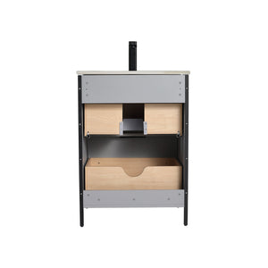 Blossom Zurich 24" Metal Grey Vanity