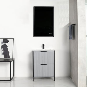 Blossom Zurich 24" Metal Grey Vanity
