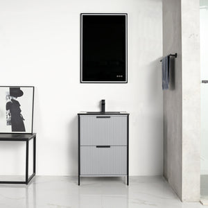Blossom Zurich 24" Metal Grey Vanity