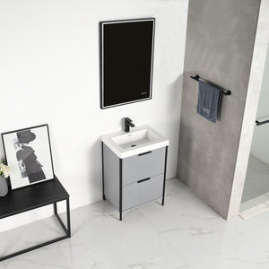 Blossom Zurich 24" Metal Grey Vanity