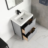 Blossom Zurich 24" Metal Grey Vanity