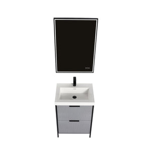 Blossom Zurich 24" Metal Grey Vanity
