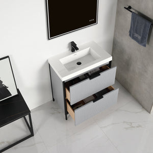 Blossom Zurich 30" Metal Grey Vanity