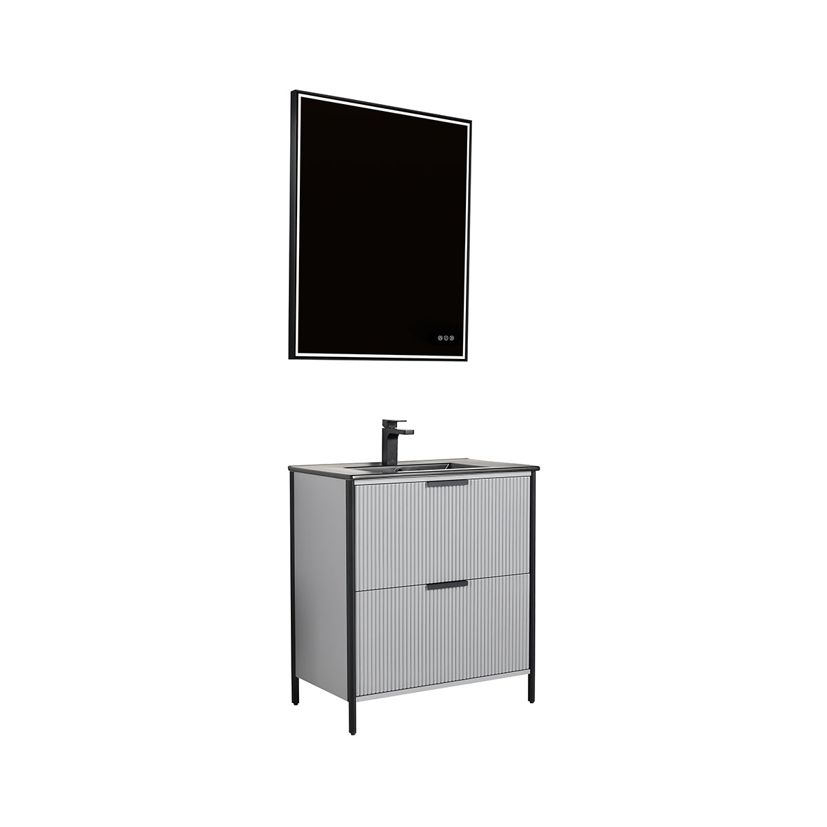 Blossom Zurich 30" Metal Grey Vanity