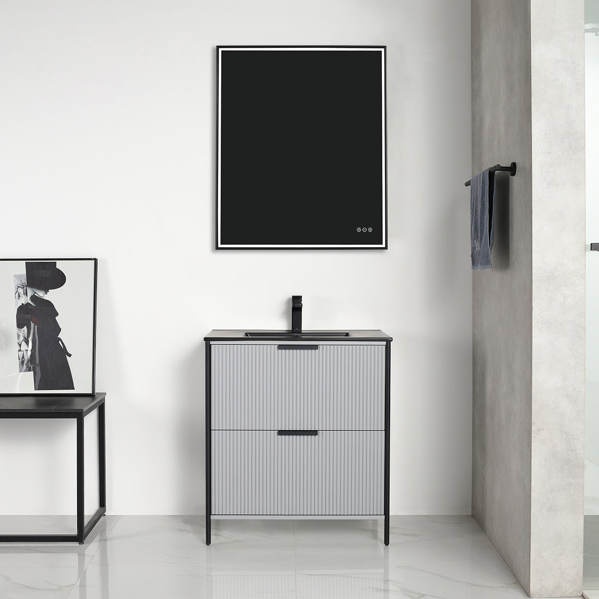 Blossom Zurich 30" Metal Grey Vanity