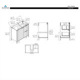 Blossom Zurich 36" Glossy White Vanity