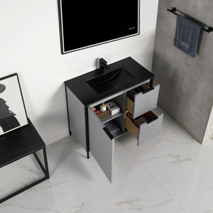 Blossom Zurich 36" Metal Grey Vanity