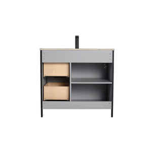 Blossom Zurich 36" Metal Grey Vanity