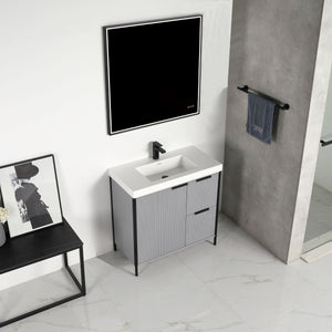 Blossom Zurich 36" Metal Grey Vanity