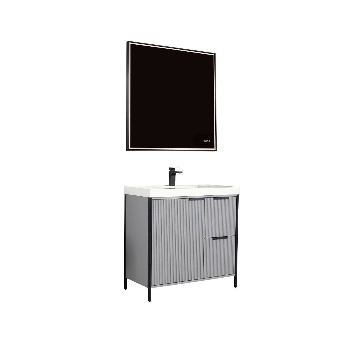 Blossom Zurich 36" Metal Grey Vanity