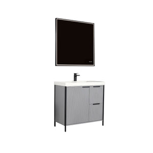 Blossom Zurich 36" Metal Grey Vanity