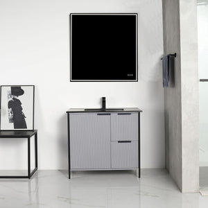 Blossom Zurich 36" Metal Grey Vanity