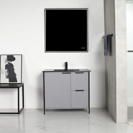 Blossom Zurich 36" Metal Grey Vanity