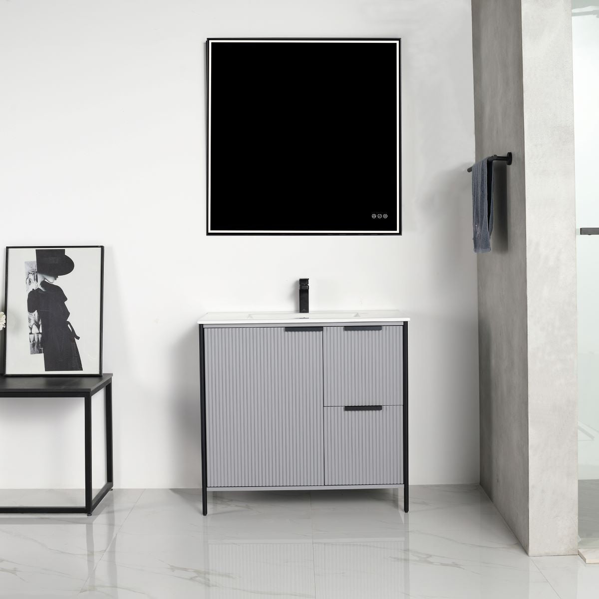 Blossom Zurich 36" Metal Grey Vanity