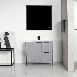 Blossom Zurich 36" Metal Grey Vanity
