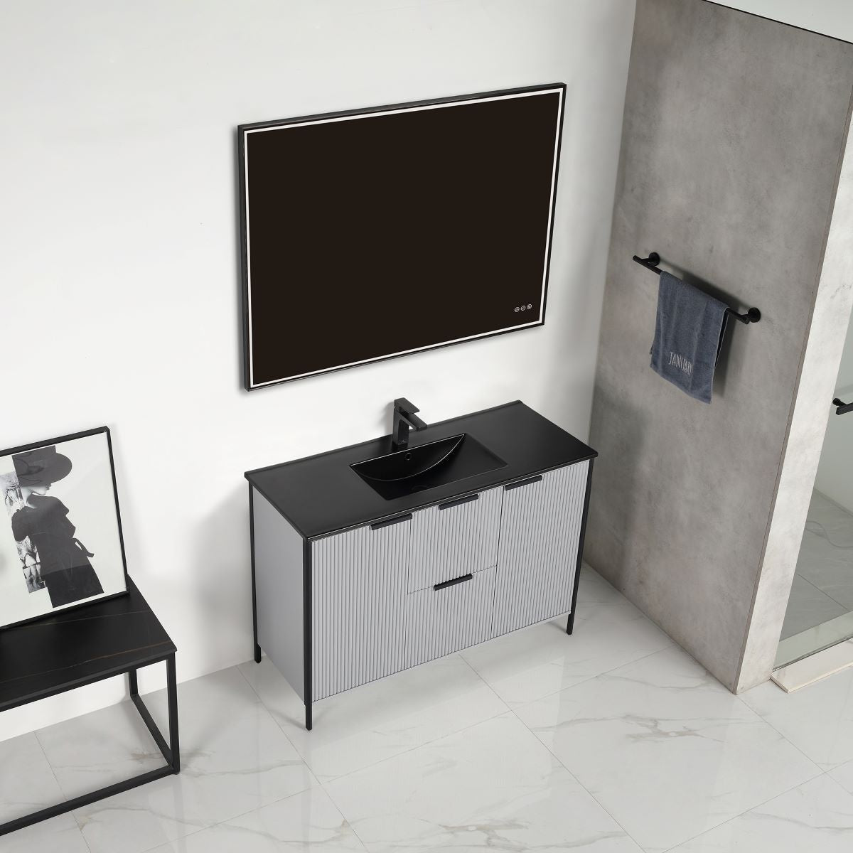 Blossom Zurich 48" Metal Grey Vanity