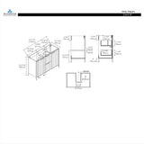Blossom Zurich 48" Metal Grey Vanity