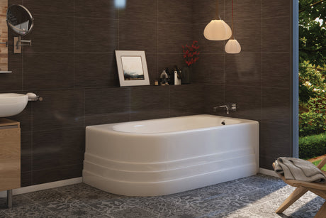Americh BO6032TR-BI Bow 6032 Right Hand - Tub Only - Biscuit