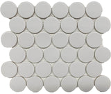 Roca Tile Usa Inc United States Ceramic Tile Cc Mosaics Plus+ Ii Matte Gray 2 Inch Dot Porcelain Mosaics. Ufcc164-12Mt 1 Sheet = .87 Sq. Ft.