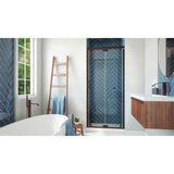DreamLine Butterfly-S 34-35 1/2 in. W x 74 in. H Semi-Frameless Sliding Bi-Fold Shower Door in Oil Rubbed Bronze