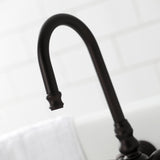 Vintage CA1T5 Two-Handle 2-Hole Wall Mount Clawfoot Tub Faucet, Oil Rubbed Bronze