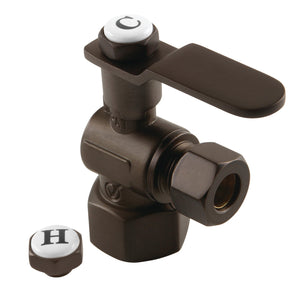 Whitaker CA4310ORB 1/2-Inch FIP x 3/8-Inch OD Comp Quarter-Turn Angle Stop Valve, Oil Rubbed Bronze