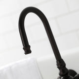 Vintage CA5T5 Two-Handle 2-Hole Wall Mount Clawfoot Tub Faucet, Oil Rubbed Bronze