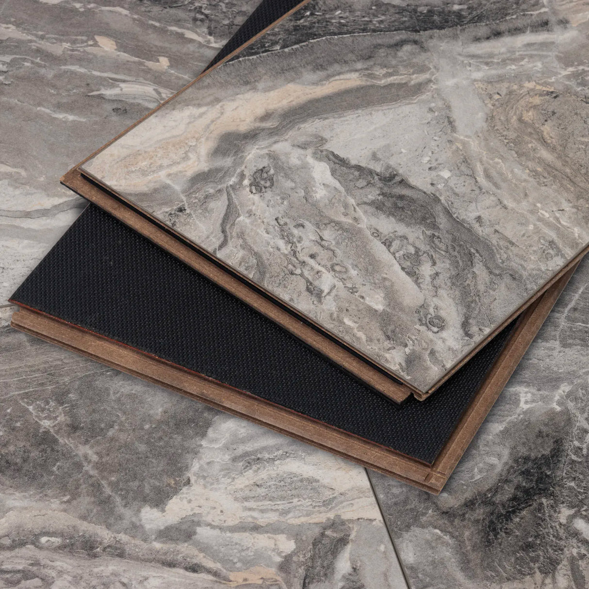 CALI Seal Rock Marble Shorebreak Laminate Tile Extra Wide Click (Covers 15.5 SQFT) 7701000100