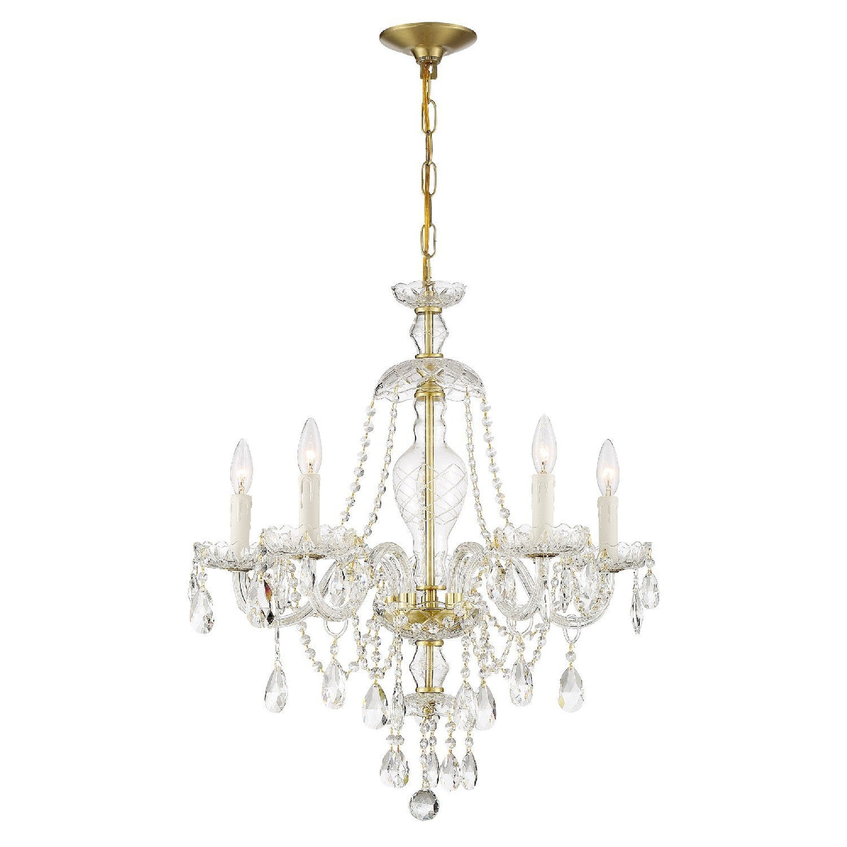 Candace 5 Light Polished Chrome Chandelier CAN-A1305-CH-CL-MWP