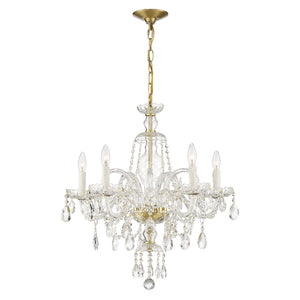 Candace 5 Light Polished Brass Chandelier CAN-A1306-PB-CL-MWP