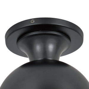 Brian Patrick Flynn for Crystorama Capsule 1 Light Matte Black + Textured Gold Outdoor Semi Flush Mount CAP-8500-MK-TG