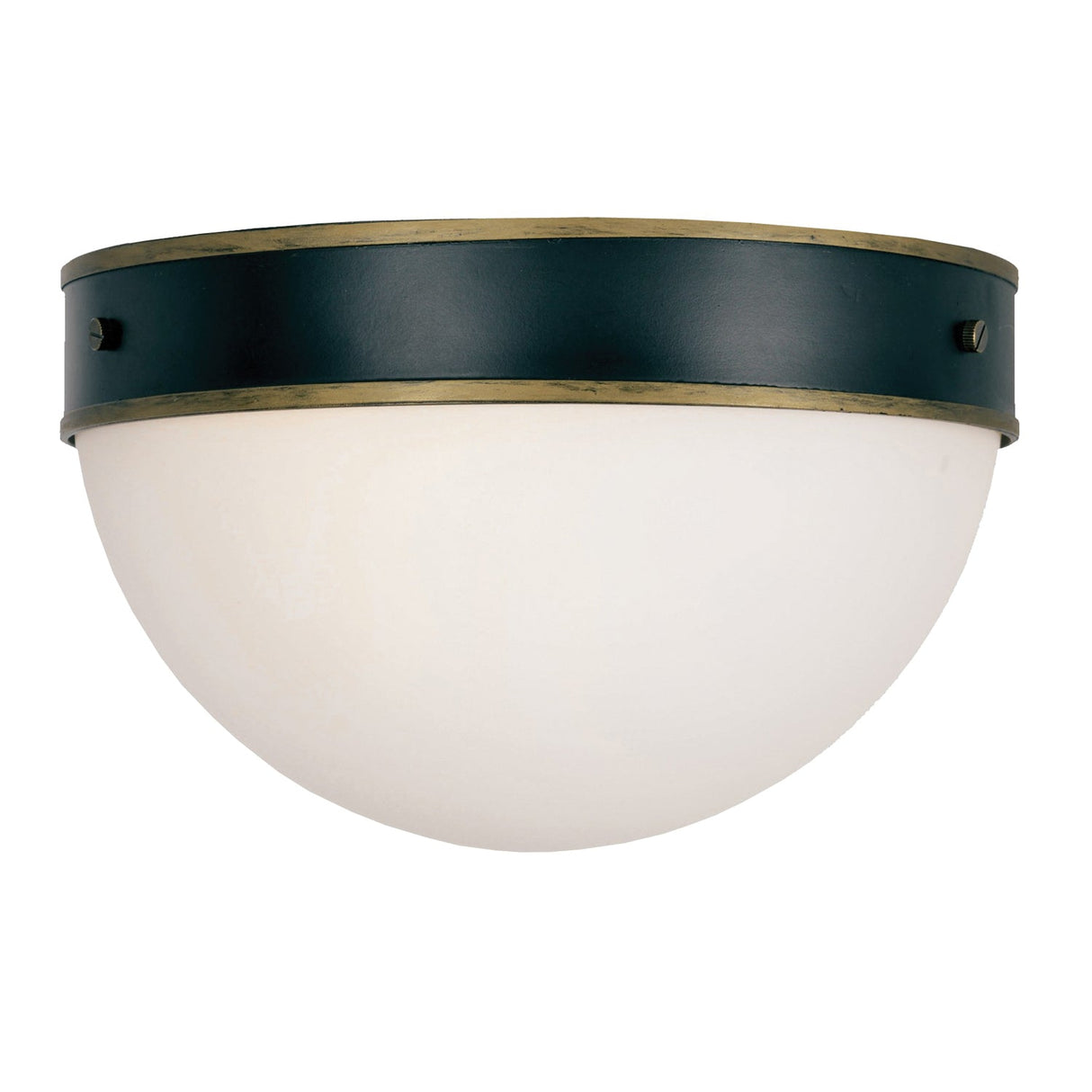 Brian Patrick Flynn for Crystorama Capsule 2 Light Matte Black + Textured Gold Outdoor Flush Mount CAP-8503-MK-TG