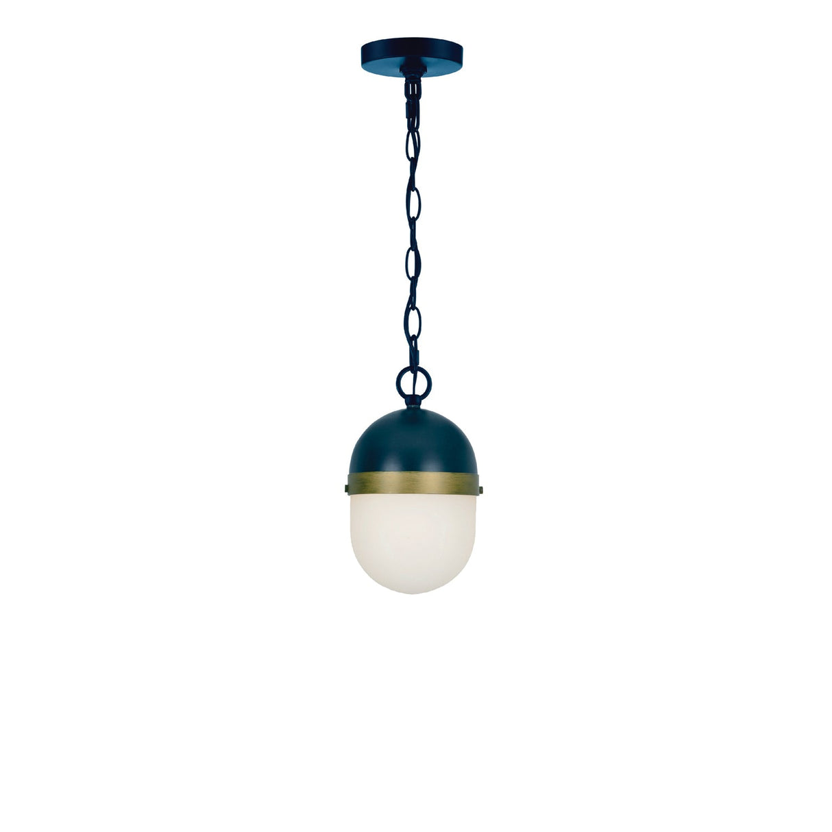 Brian Patrick Flynn for Crystorama Capsule 3 Light Matte Black + Textured Gold Outdoor Pendant CAP-8506-MK-TG