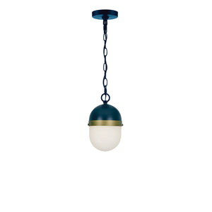 Brian Patrick Flynn for Crystorama Capsule 3 Light Matte Black + Textured Gold Outdoor Pendant CAP-8506-MK-TG