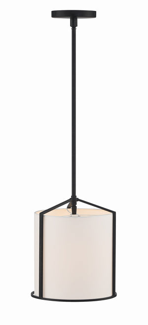 Carlyn 1 Light Black Mini Pendant CAR-9201-BK