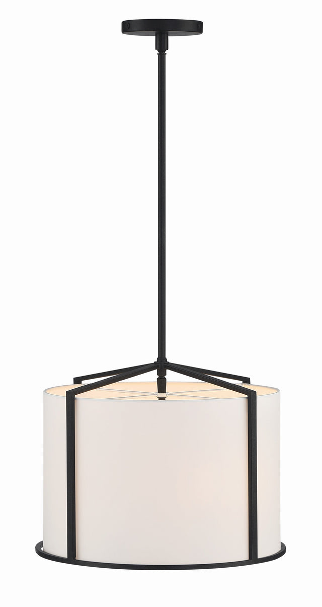 Carlyn 4 Light Black Mini Chandelier CAR-9204-BK