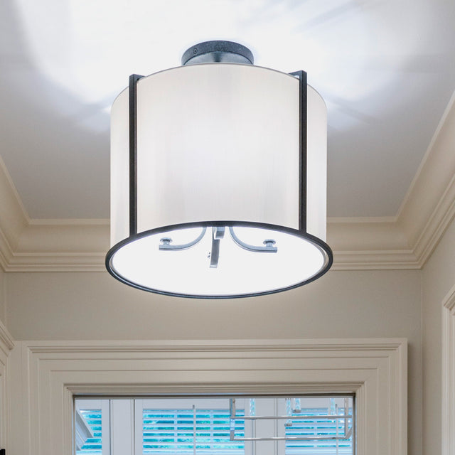 Carlyn 4 Light Black Mini Chandelier CAR-9204-BK