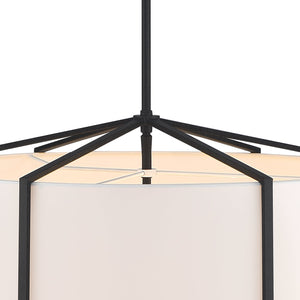 Carlyn 6 Light Black Chandelier CAR-9206-BK