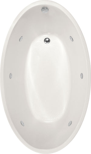 Hydro Systems CAR7240ACO-WHI CARLI 7240 AC W/COMBO SYSTEM-WHITE